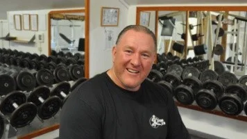 Ulf Blom vid Athena Gym.