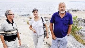 Göran Hedman, Lisbeth Sandahl och Bertil Rudström.