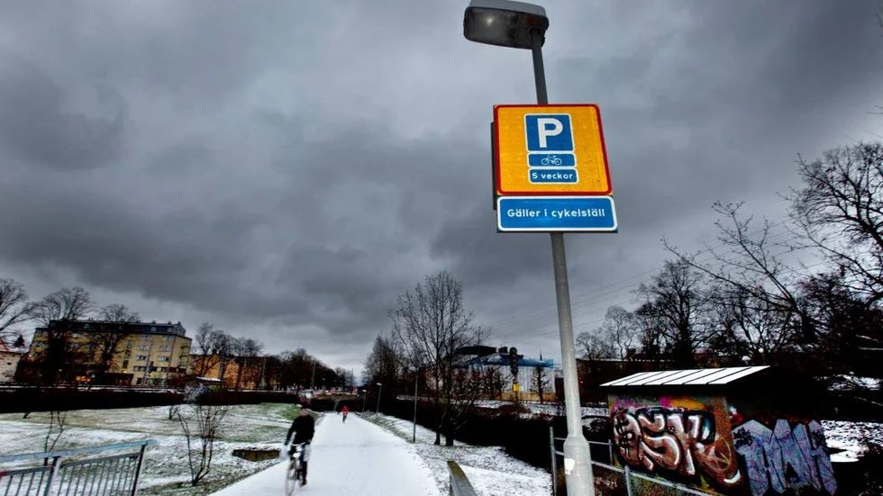Begränsning. Fem veckor, sedan måste cykeln flyttas - oavsett skick.
