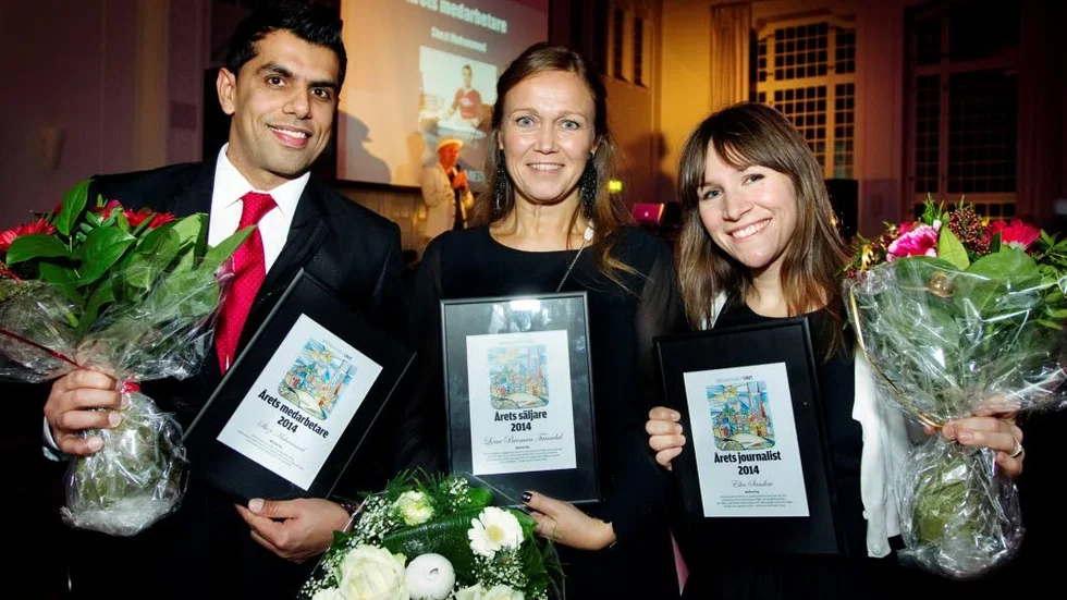 Trio vinnare. Shezi Muhammed, Lena Broman Tanndal och Elin Sandow.