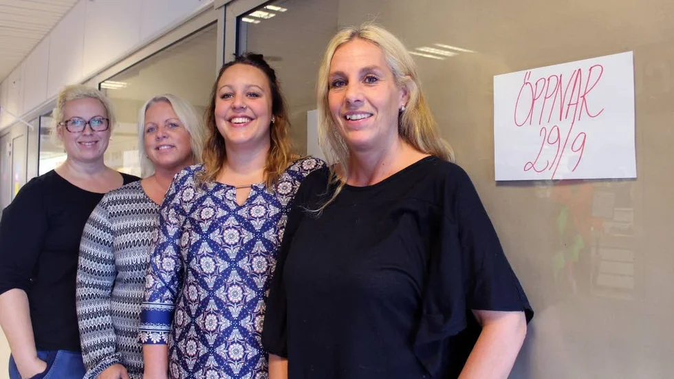 Samarbete. Anna Landucci, Lotta Ringdahl, Marie Bränning och Anette Karlsson ska jobba tillsammans i Den lilla butiken.