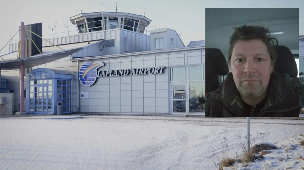 Henrik Flygare skulle flyga med planet som skadades. Passagerarna informerades om att en bagagevagn hade kört in i planet. När Henrik Flygare lämnade planet kunde han tydligt se bucklan på planet. Han och flickvännen fick sätta sig i en minibuss till Luleå för att kunna ta sig vidare mot Stockholm.