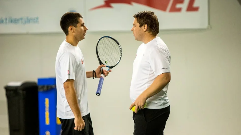 Daniel Berta och Nicklas Szymanski.