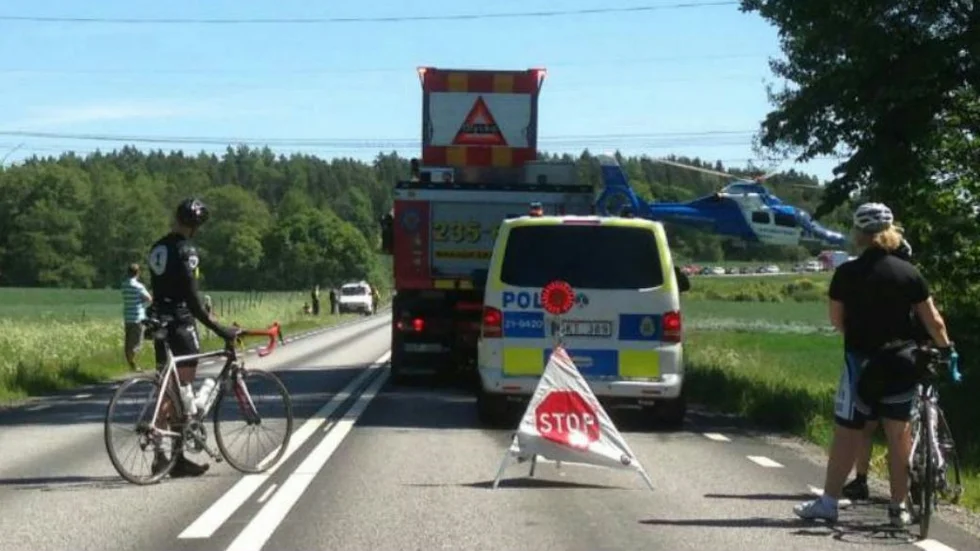 Olyckan inträffade i Malsta, öster om Knivsta samhälle.