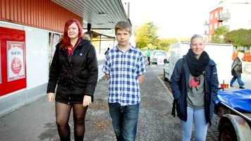 FrÃ¥n vÃ¤nster Sabina Westergren, Leo Jansson och Hanna Jansson