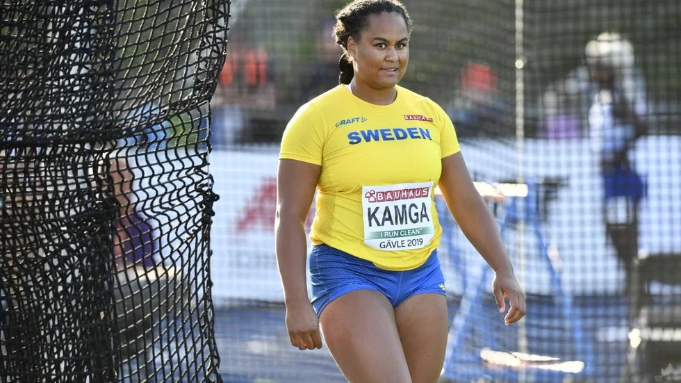 Kamgas längsta kast för dagen uppmättes till 55.48.