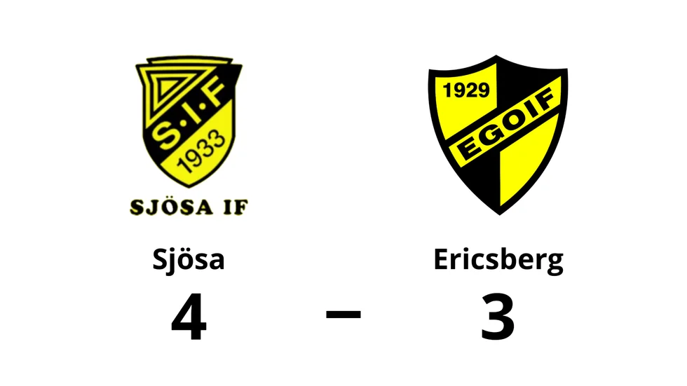 Sjösa IF vann mot Ericsbergs GoIF