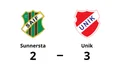 Knapp seger för Unik mot Sunnersta