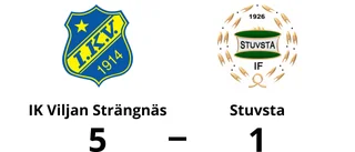 IK Viljan Strängnäs vann klart mot Stuvsta på Larslunda IP