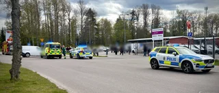 Två bilar i sidokrock på Västgötagatan