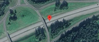 Stopp på E4 på grund av en singelolycka