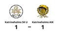 Maickel Samson Mesfun fixade 1-1 för Katrineholms SK U