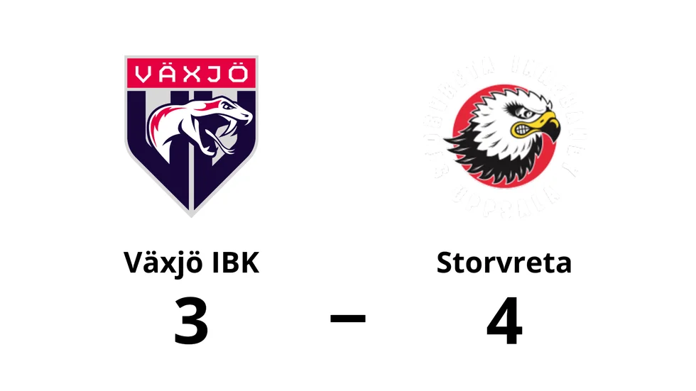 Växjö IBK förlorade mot Storvreta