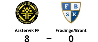 Västervik FF utklassade Frödinge/Brant – seger med 8-0