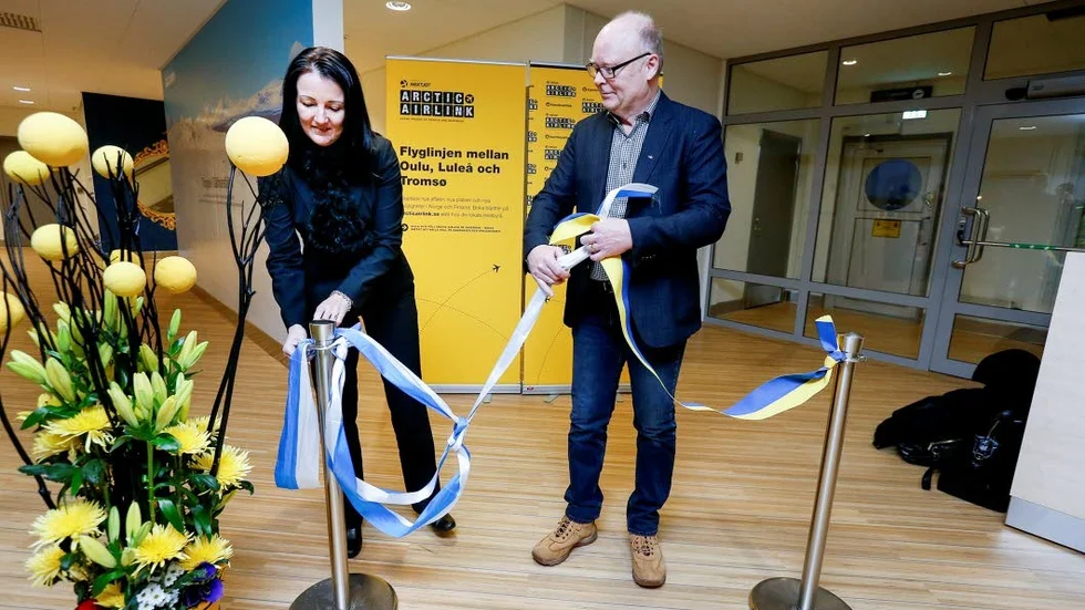 Då. 2015 invigde Robert Forsberg den nya flyglinjen som förbinder Luleå med Uleåborg i Finland och Tromsö i Norge.