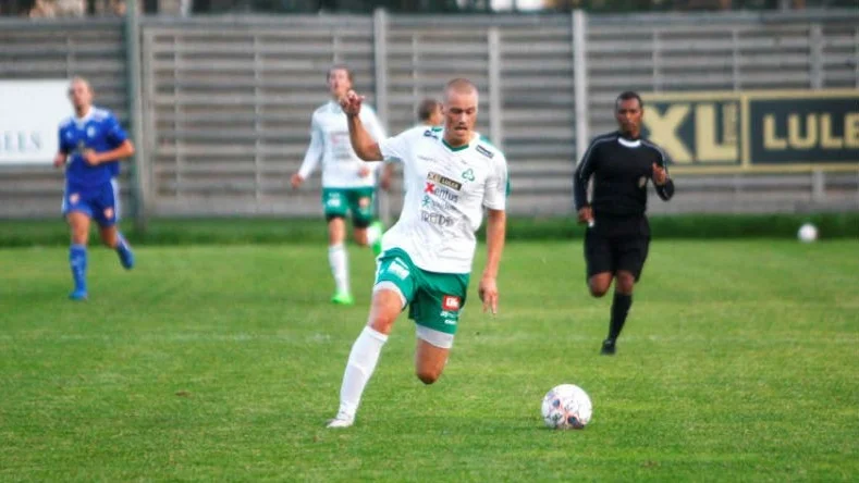 Robin Lundgren satte Baik:s enda mål i matchen mot Gimonäs.