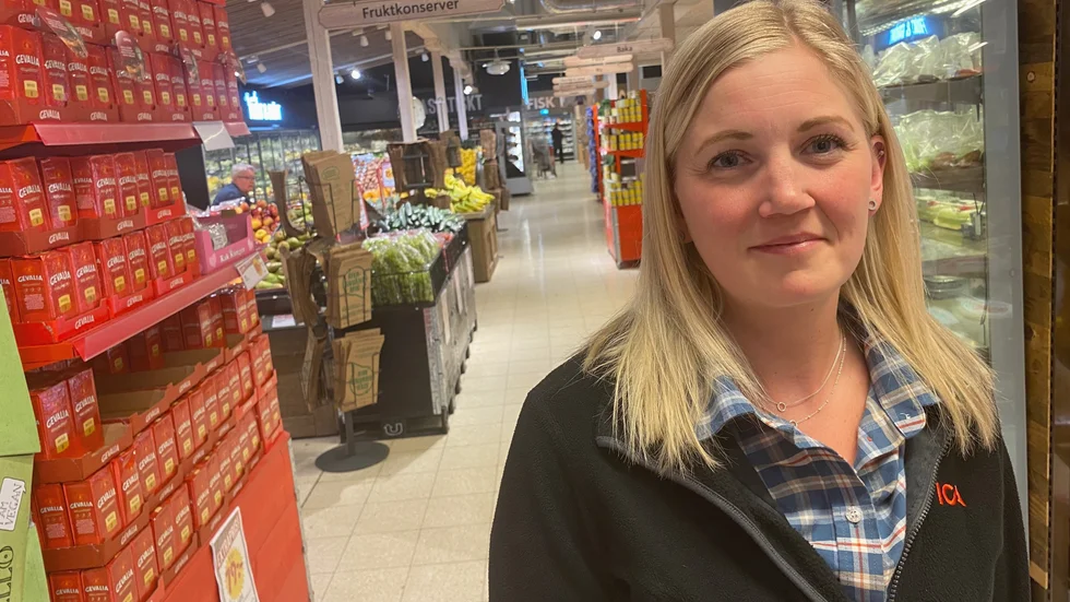 Det blev en dramatisk start på arbetsveckan för Carin Myhr. Hon följde efter en manlig tjuv, som senare kunde gripas av polisen.