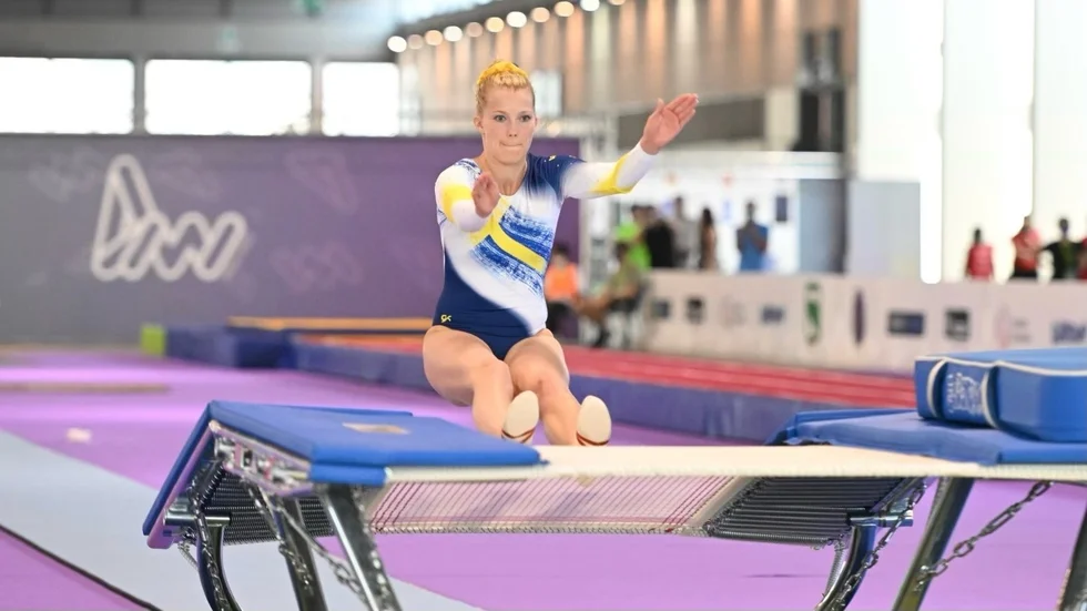 Lina Sjöberg tog silver i DMT.