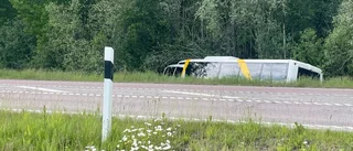 Bussolycka i Katrineholm – 20 passagerare ute