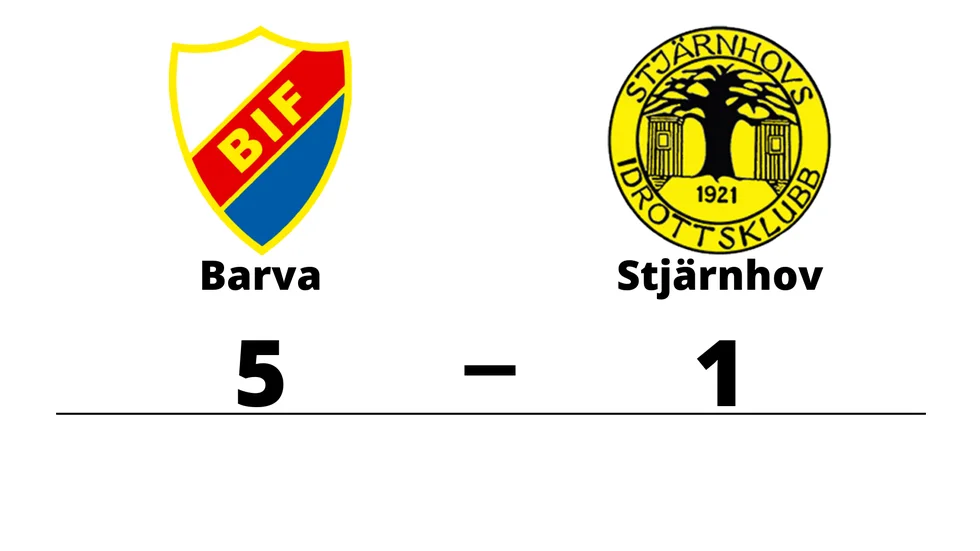 Barva IF vann mot Stjärnhovs IK