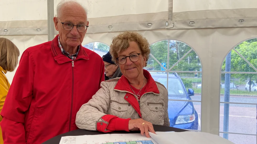 Göran Klintberg och Ulla Kihlander är intresserade av att skaffa var sin bostad i det nya trygghetsboendet men har inte bestämt sig än.