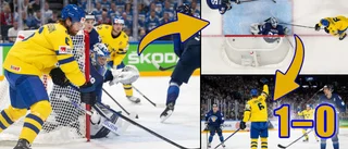 Tre Kronor vann mot värsta rivalen – fortsatt obesegrade i VM • Adam Larsson målskytt och prisad som matchens lirare