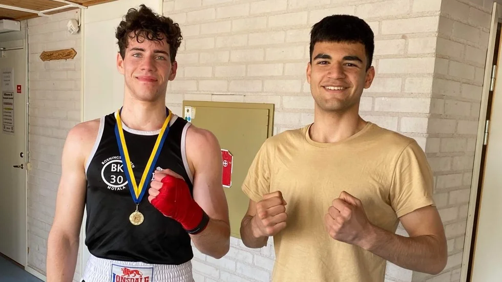 Boxning. Matchboxarna Pierre Louis Mathevon och Sirwan Mohammadi från BK30 tog båda medalj i Sala Box open.