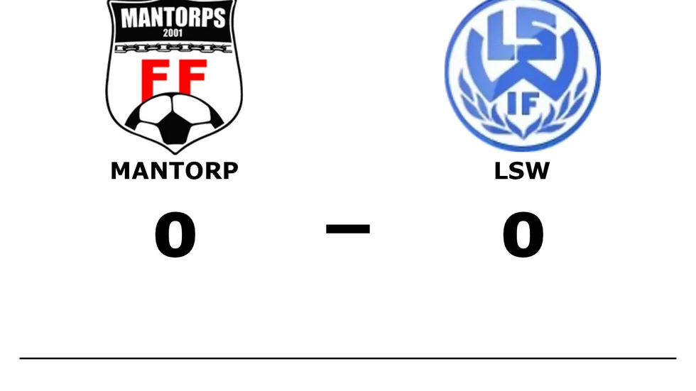 Mantorps FF spelade lika mot LSW IF