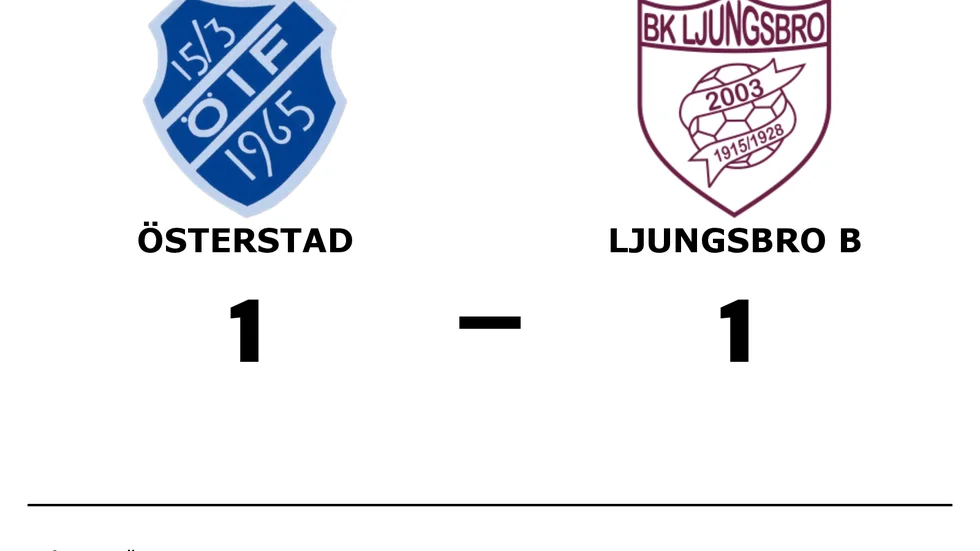 Österstads IF spelade lika mot BK Ljungsbro B
