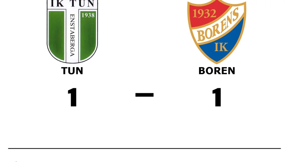 IK Tun spelade lika mot Borens IK