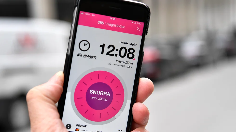 App för parkering. Inte så smart för dem som saknar smart telefon.