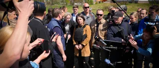 Tysklands utrikesminister på plats i Butja