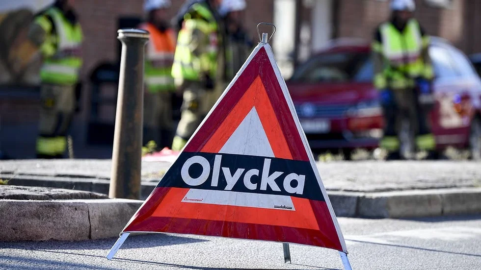 Olyckan inträffade på Regementsgatan vid lunchtid på måndagen.