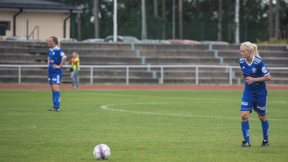 Jatta Aalto gjorde sin första match på hemmaplan sedan ankomsten till Värmbol för ett par veckor sedan.