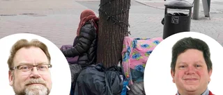 Ledarskribenterna oense i tiggarfrågan