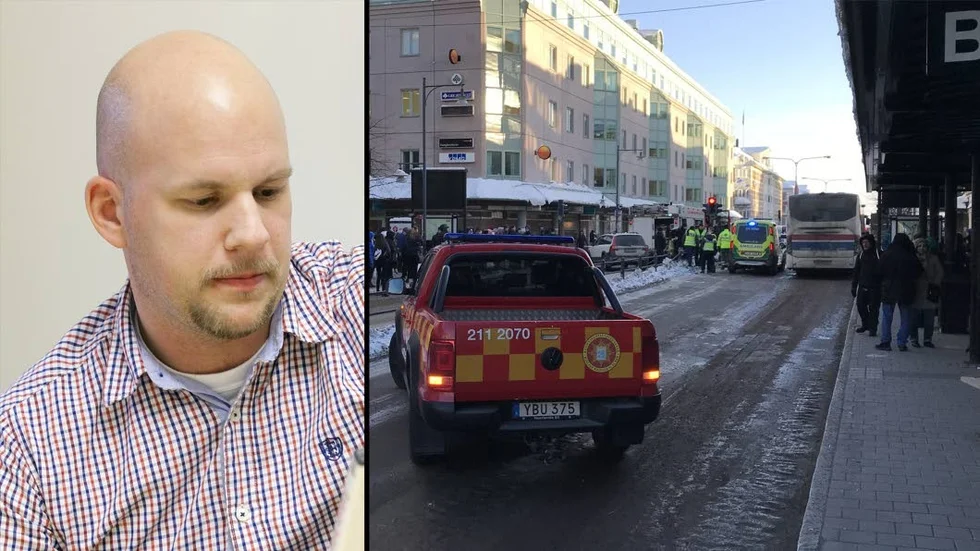 Utreder begränsningar. Mikael Sundvall, Luleå kommun, berättar att en diskussion om begränsningar för tung trafik på Smedjegatan pågår.