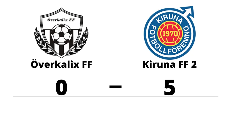 Överkalix FF förlorade mot Kiruna FF 2