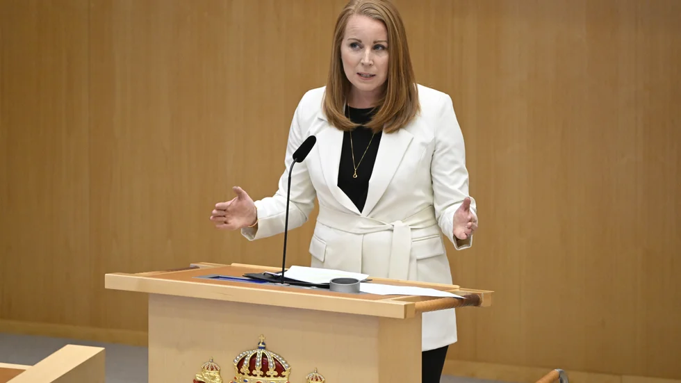 Annie Lööf, partiledare Centerpartiet.