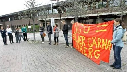 resentanter från SGU till vänster mötte fältbiologerna.
Foto: Hans E Ericson