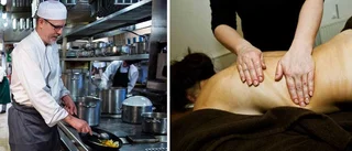 LISTA: Kockar behövs men inte massörer