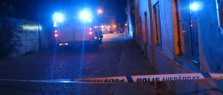 Brand i garage i innerstan