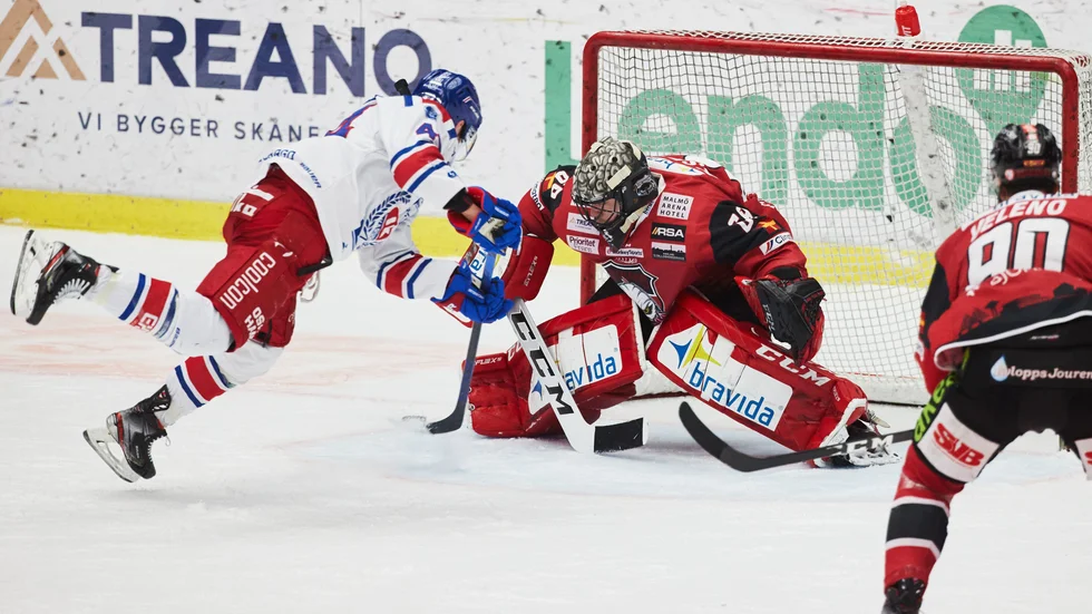 Nolan Zajac avgör för Oskarshamn borta mot Malmö.