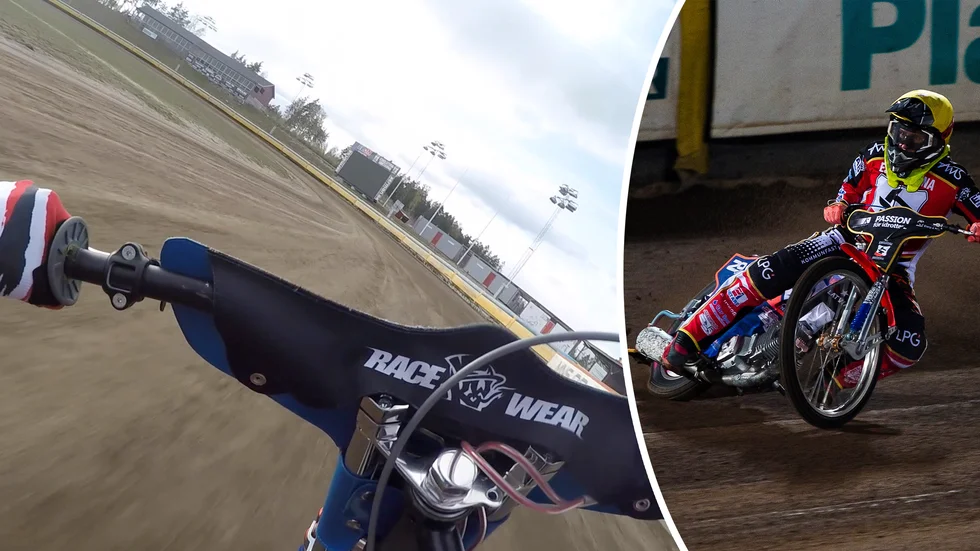 Följ med Pontus Aspgren runt speedwayovalen.
