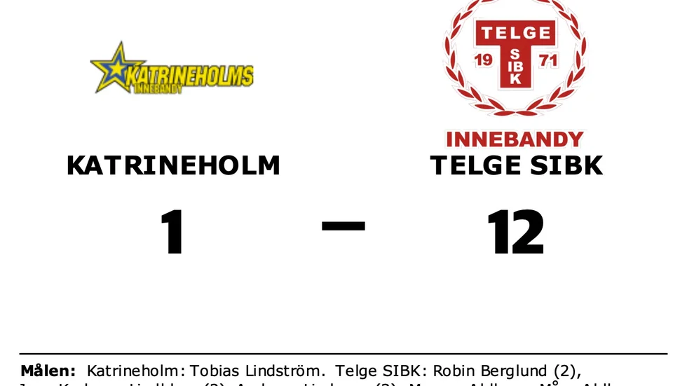 Katrineholms IBF Herrr förlorade mot Telge SIBK