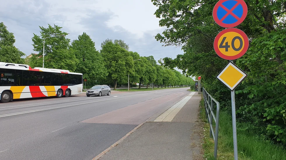 Insändarskribenten är kritisk till hur farten hålls på Vistvägen.