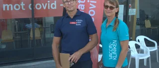 Harald Zetterquist på Vaccinkliniken i Nyköping: "Det är verkligen full fart nu!"