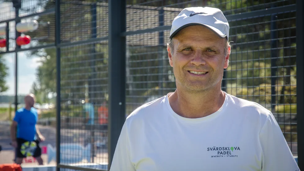 Det har gått snabbt från idé till färdig bana, konstaterar Roger Örtevall, en av grundarna till Svärdsklova padel.