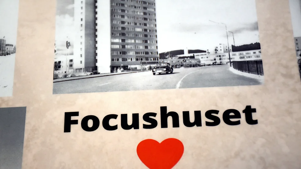 Nu är fotoutställningen om Focushuset invigd på Gellivare bildarkiv.
