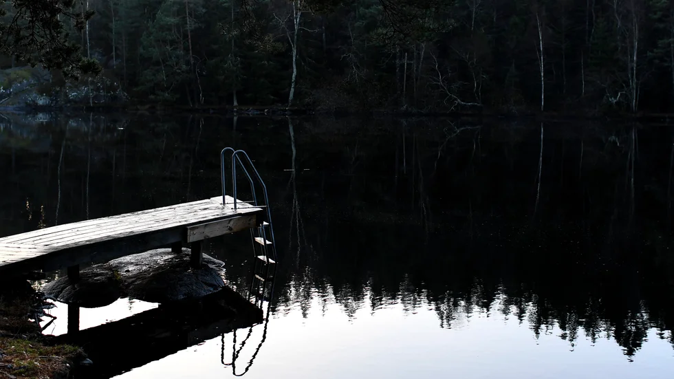 Båten försvann från bryggan.