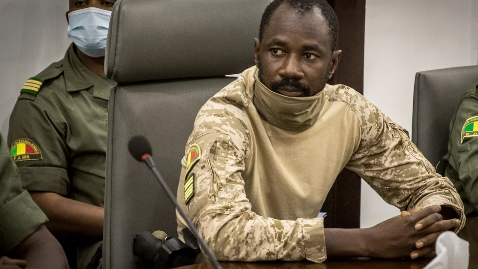 Malis övergångspresident Assimi Goïta. Arkivbild.